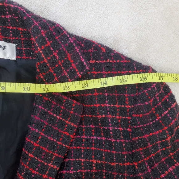 Laura Multicoloured Plaid Blazer for Petite Size 8 or M - Picture 8 of 12